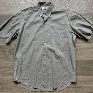 Vintage Banana Republic Shirt Men Large Khaki Safari Oversized 90s Baggy